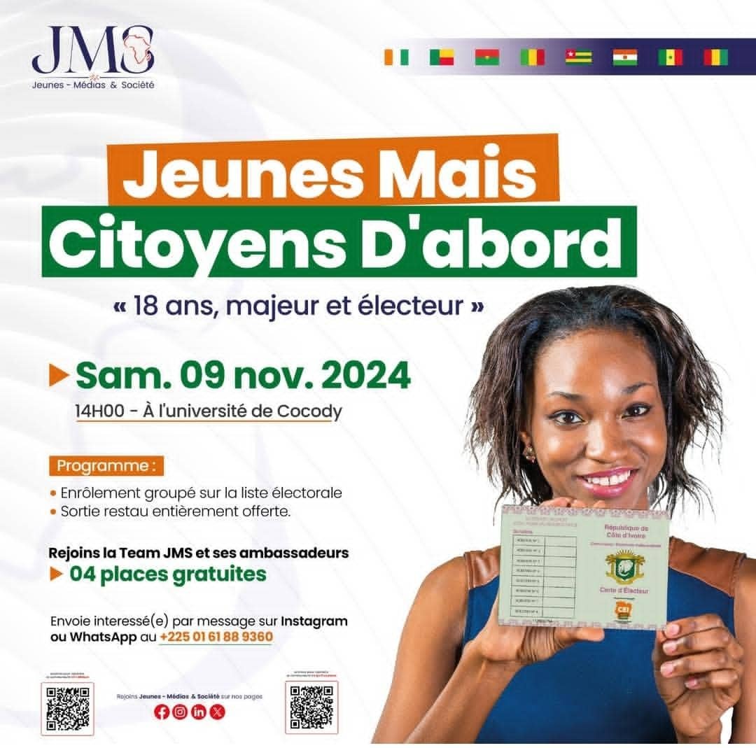 Révision de la liste électorale en Côte d’Ivoire : encourager et impliquer les nouveaux jeunes majeurs